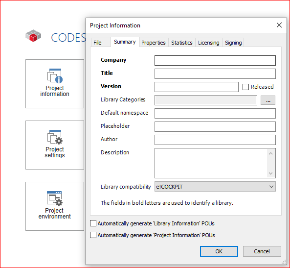 Project information - e!cockpit Project information - e!cockpit